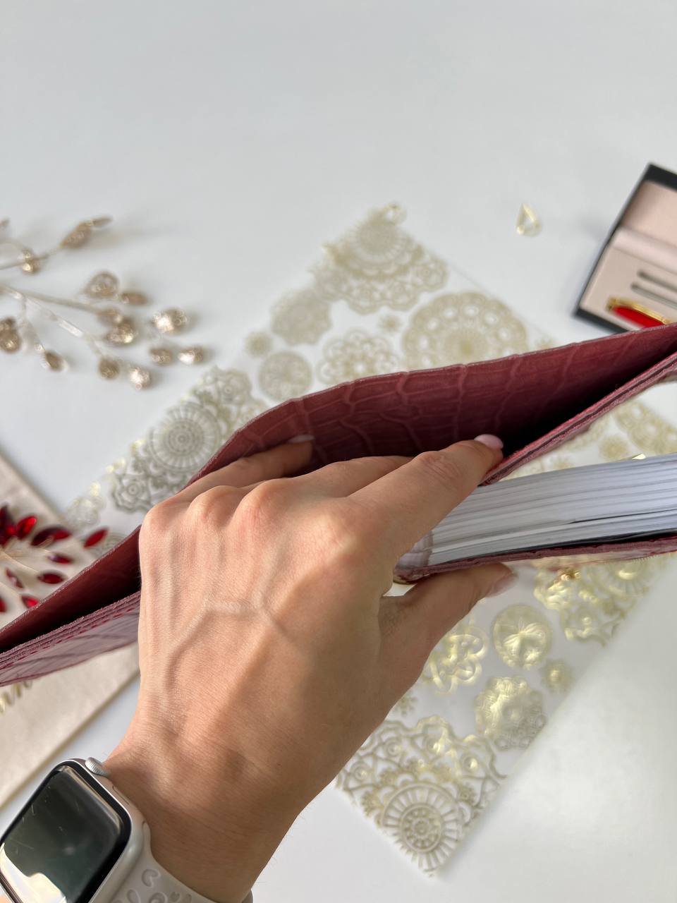 A6 NEW SIZE leather double planner cover binder 6 rings binder, dated planner, leather planner, gift for her, medium size planner.