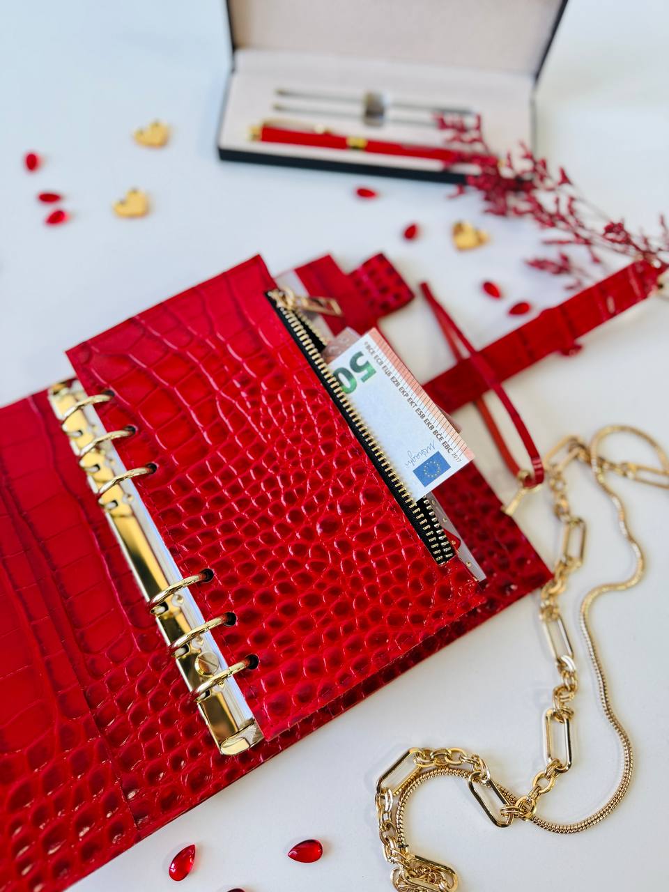 A6 NEW SIZE leather double planner cover binder 6 rings binder, dated planner, leather planner, gift for her, medium size planner.