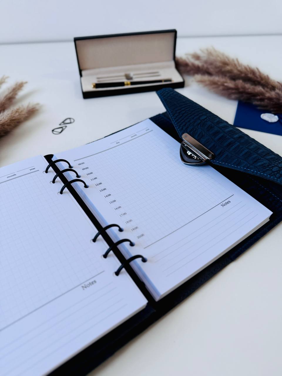 Cyprus, Limassol. Rare blue 3d leather notebook cover A5.