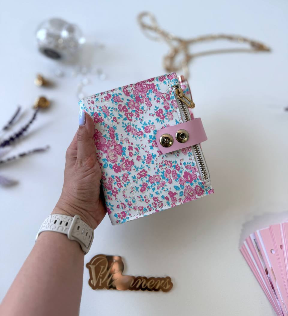 Leather mini notebook cover A7 binder,Planner A7 binder personal passport size, leather planner, planner binder 2 rings, diary for work.