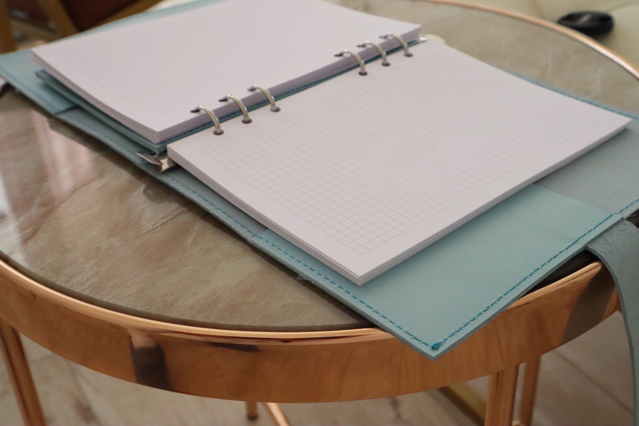 Cyprus, Limassol,  stationery items. Leather notebook cover A5,  classic collection.