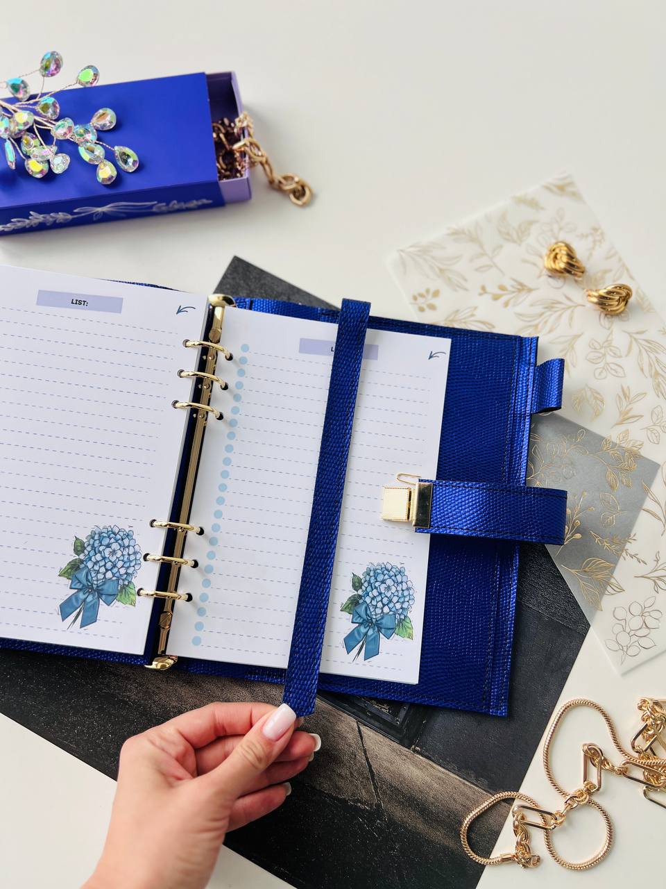 Leather notebook cover A5.