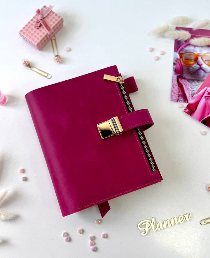 Leather Planner notebook cover A5, Leather Bullet Journal,Leather Sketchbook,Executive Leather Planner,Handmade Leather crazy horse.