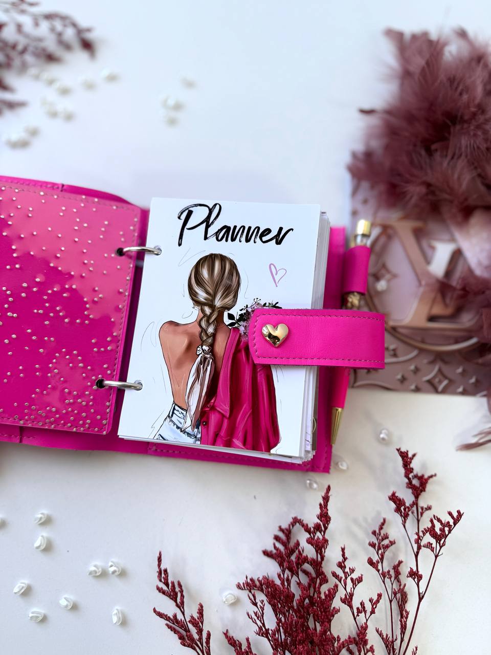 Leather mini planner A7, mini dated 2026 planner,personal size, study stationery, passport size notebook, leather wallet binder planner daily.