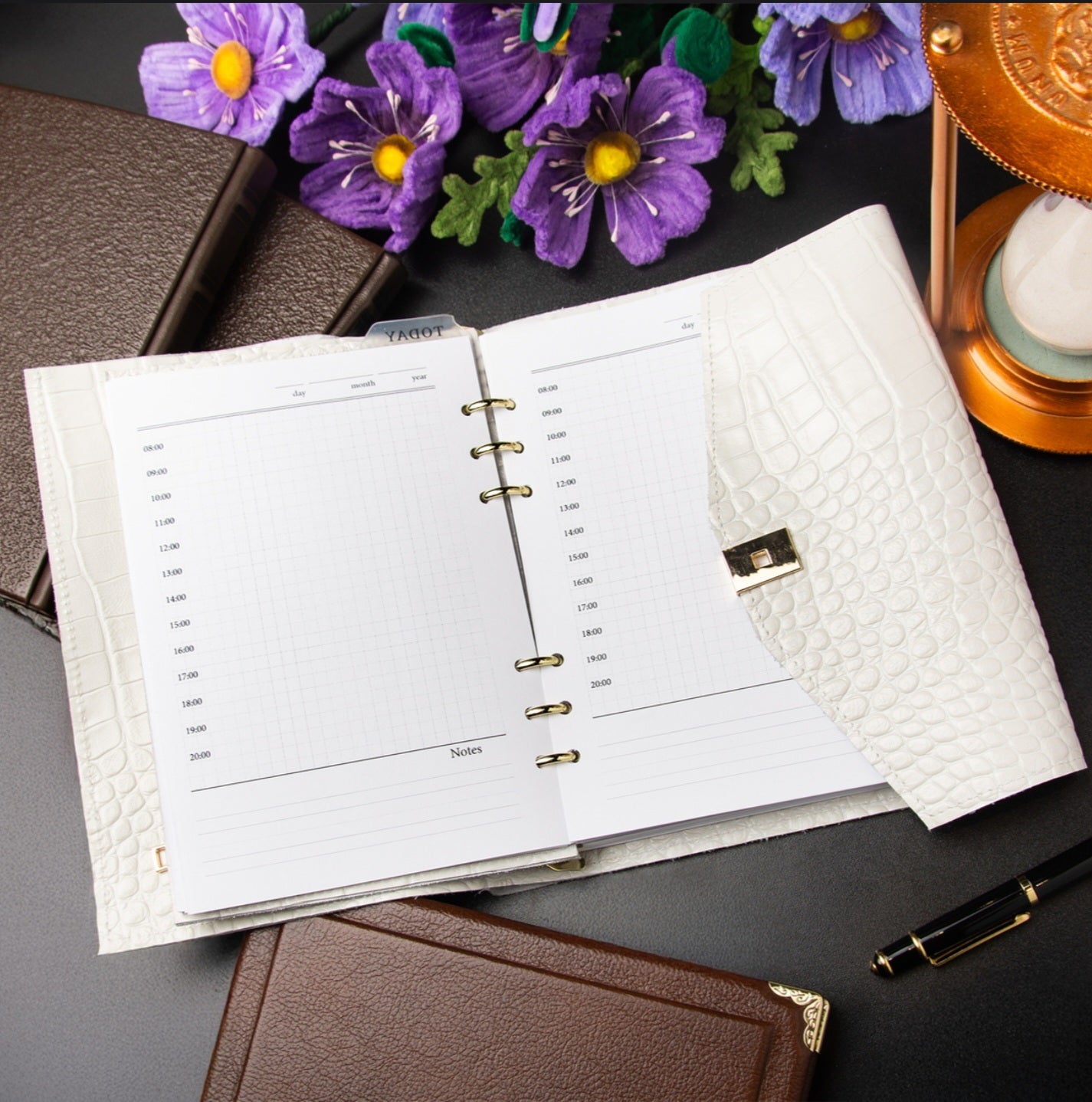 A5 Luxe Leather Notebook Sleeve