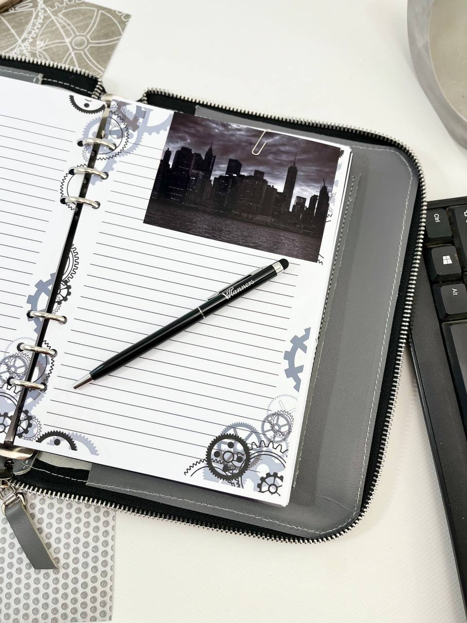 Leather zipper notebook. Natural Leather Planner A5, Leather template, A5 ring binder,Binder a5,Leather wallet template,Binder