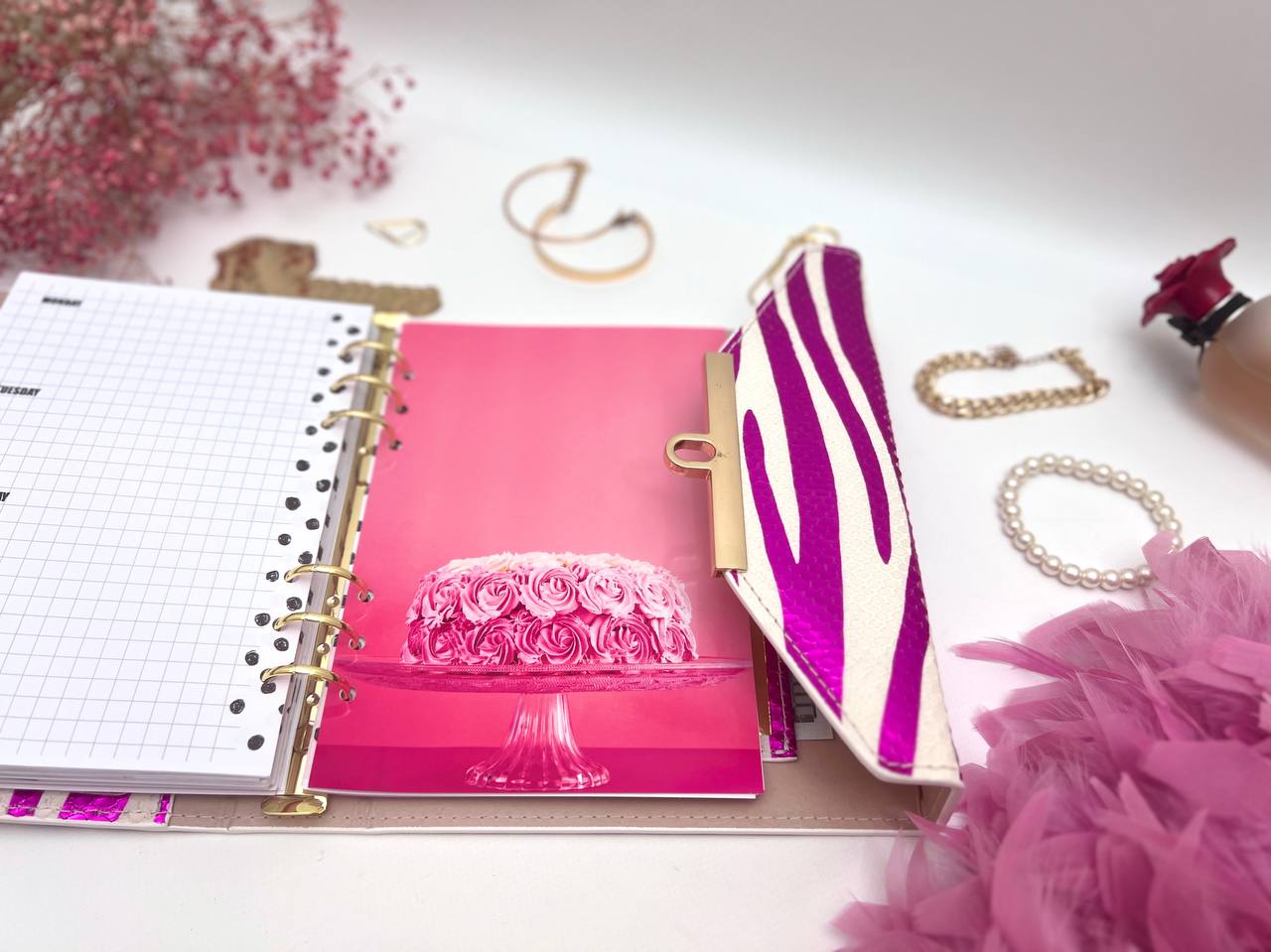 Hard leather cover A5 big binder.