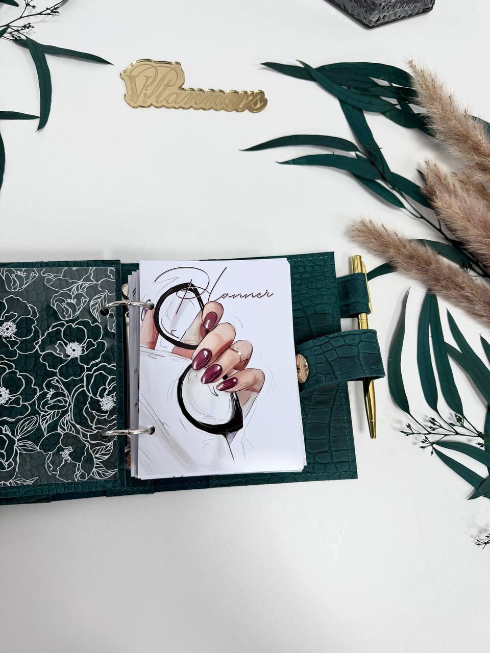 Leather mini notebook cover A7 binder,Planner A7 binder personal passport size, leather planner, planner binder 2 rings, diary for work.