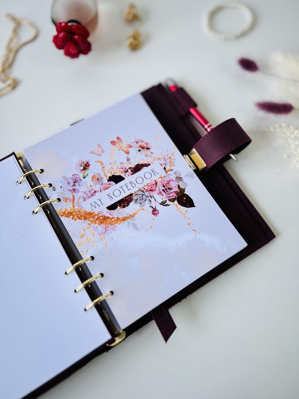 Leather Planner notebook cover A5, Leather Bullet Journal,Leather Sketchbook,Executive Leather Planner,Handmade Leather crazy horse.