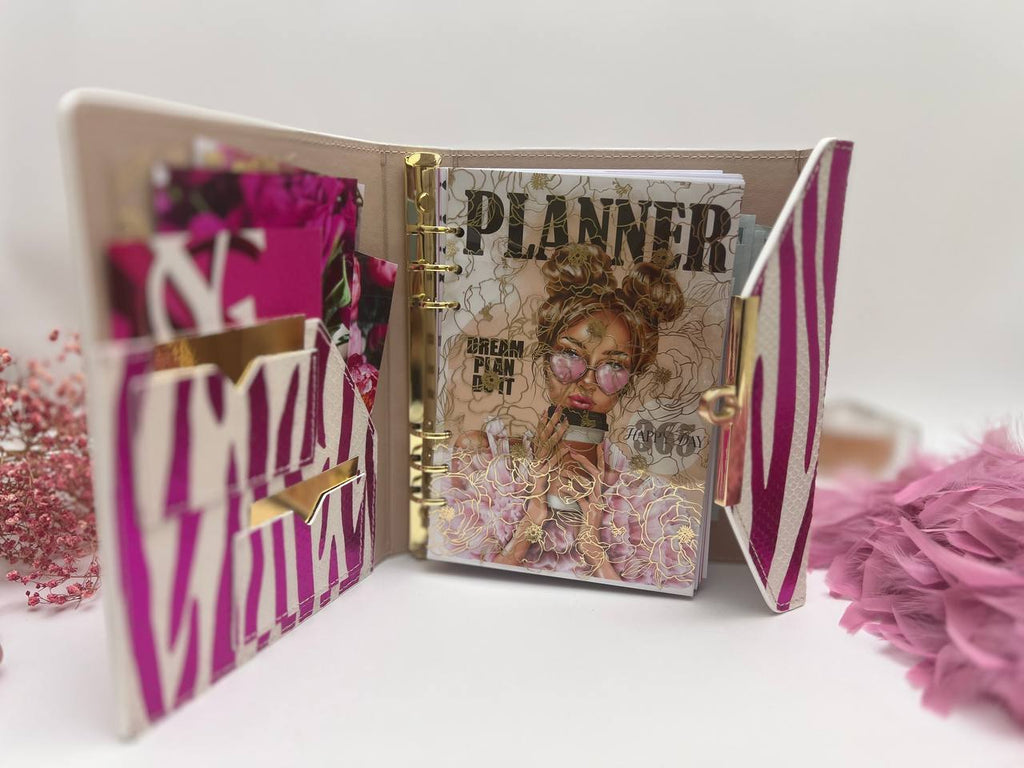 Hard leather cover A5 big binder.