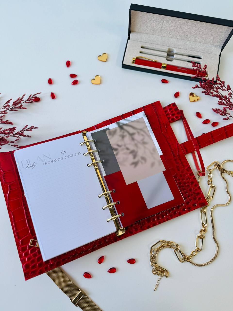 A6 NEW SIZE leather double planner cover binder 6 rings binder, dated planner, leather planner, gift for her, medium size planner.