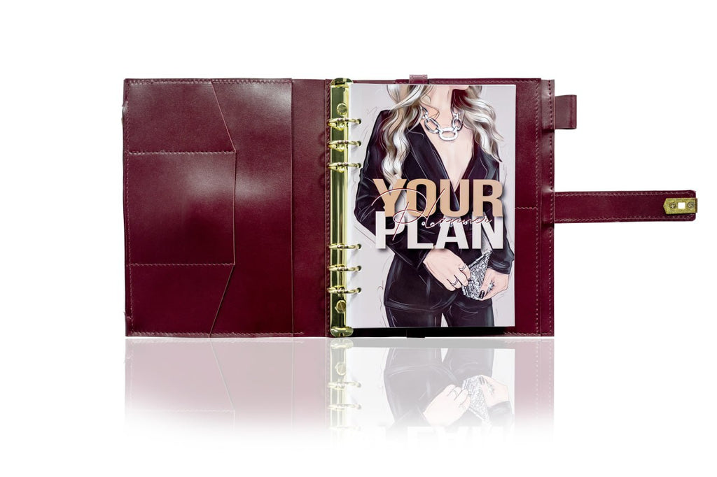 Cyprus, Limassol. Leather cover A5 - for documents A5 and A4 size.