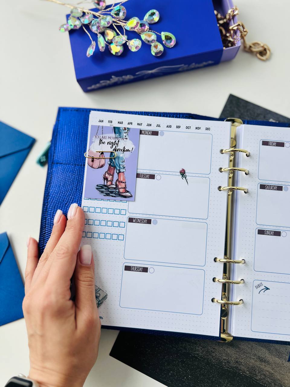 Leather notebook cover A5.