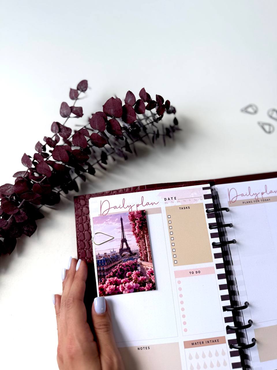 Burgundy Natural Leather Planner A5, Ringbuch a5, Leather template, A5 ring binder,Binder a5,Leather wallet template,Binder wallet.
