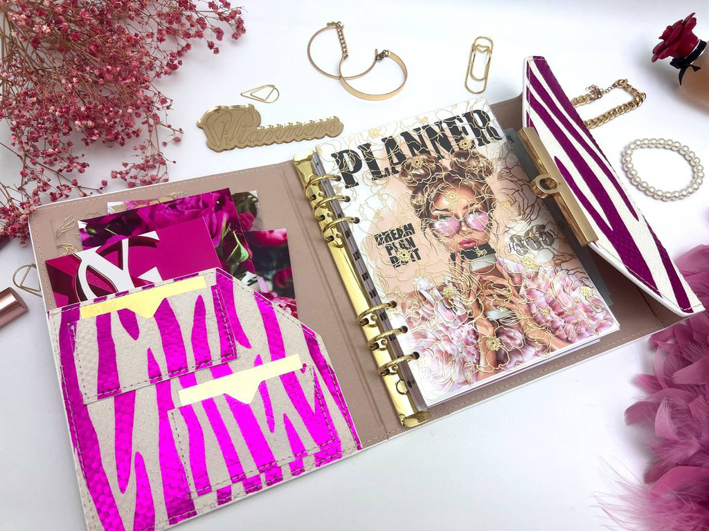 Hard leather cover A5 big binder.