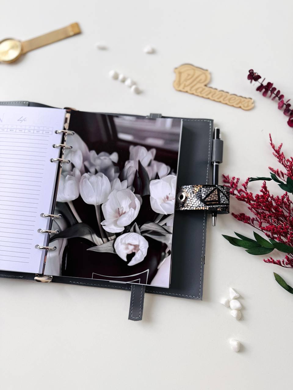 Leather notebook cover A5. Natural Leather Planner A5, Ringbuch a5, Leather template, A5 ring binder