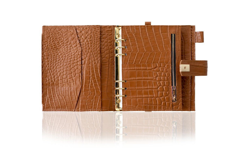 Cyprus, Limassol. Elegant A5 Brown Leather Notebook Cover