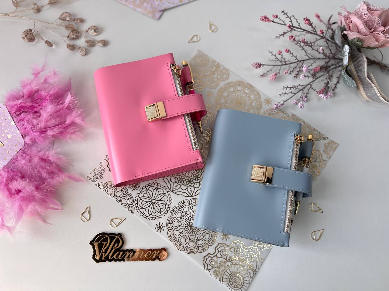 A6 NEW SIZE leather double planner cover binder 6 rings binder, dated planner, leather planner, gift for her, medium size planner. Dated 2026.