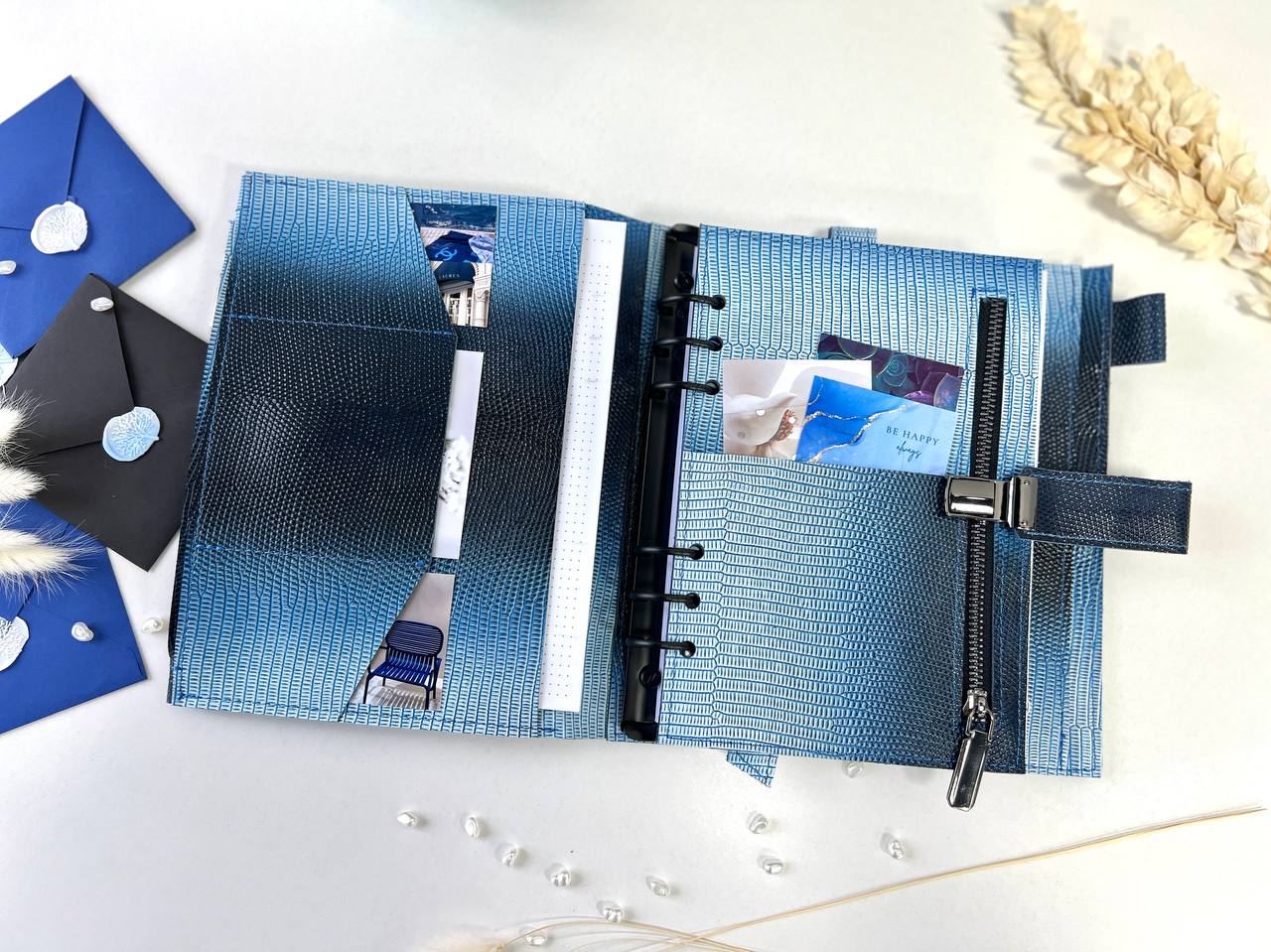 Natural Italian Leather Planner A5, Ringbuch a5, Leather template, A5 ring binder,Binder a5,Leather wallet template,Binder wallet.