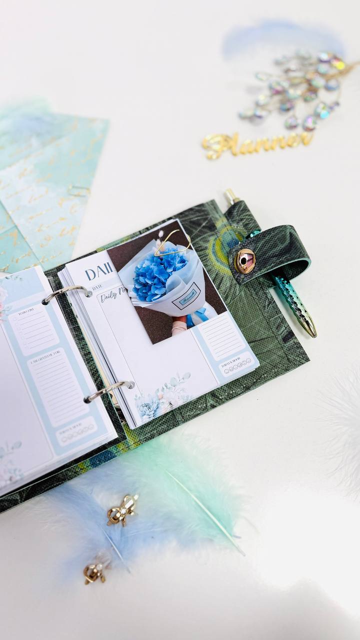 Exclusive Leather mini planner A7 binder.