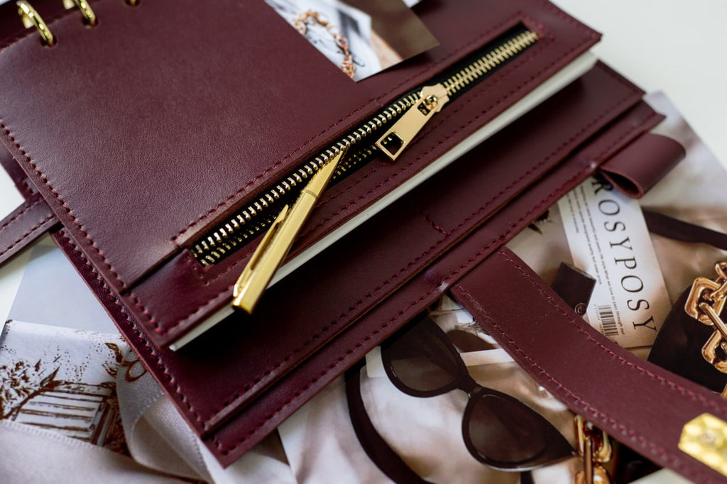 Cyprus, Limassol. Leather cover A5 - for documents A5 and A4 size.