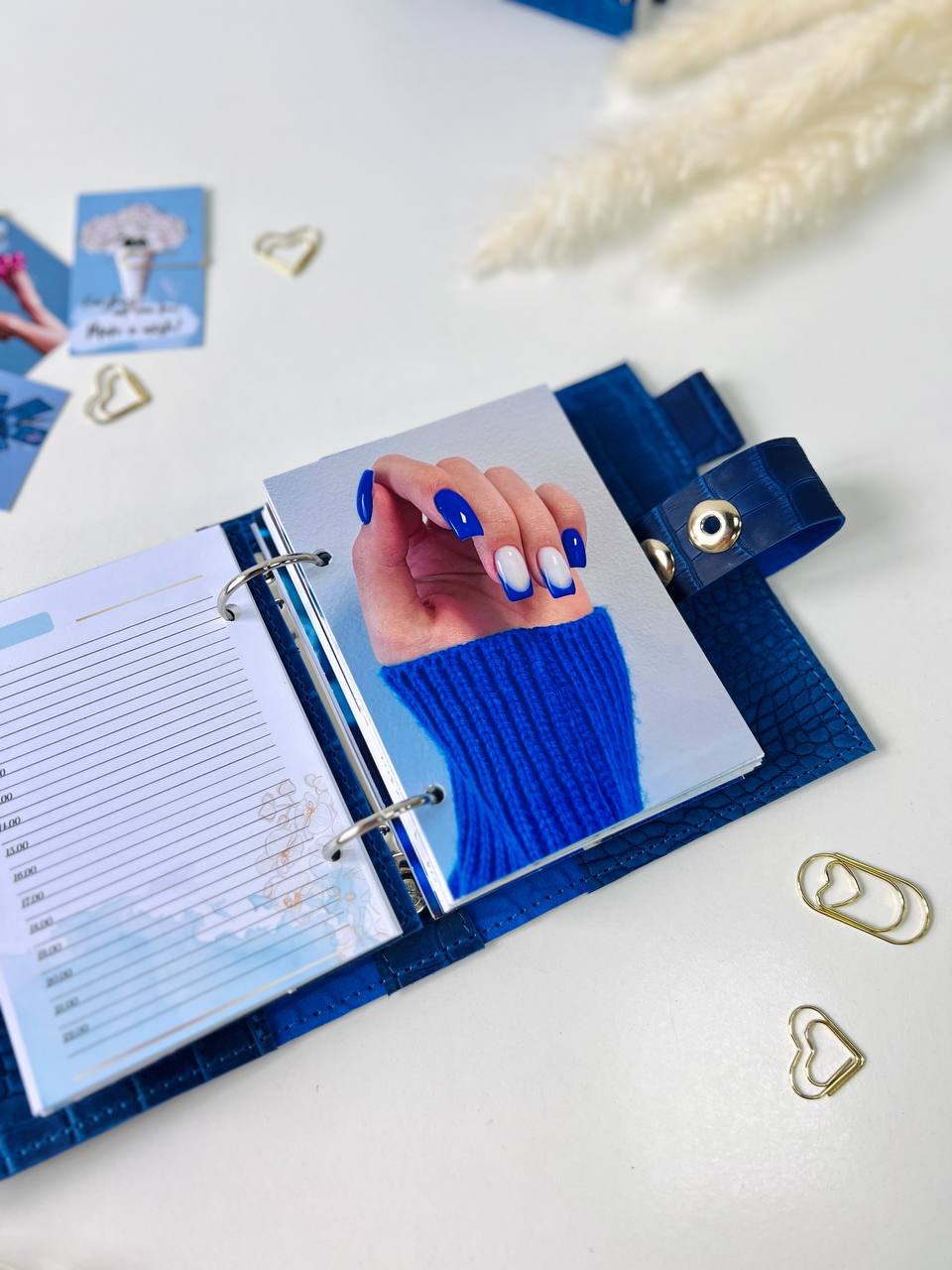 Leather mini notebook cover A7 binder,Planner A7 binder personal passport size, leather planner, planner binder 2 rings, diary for work.