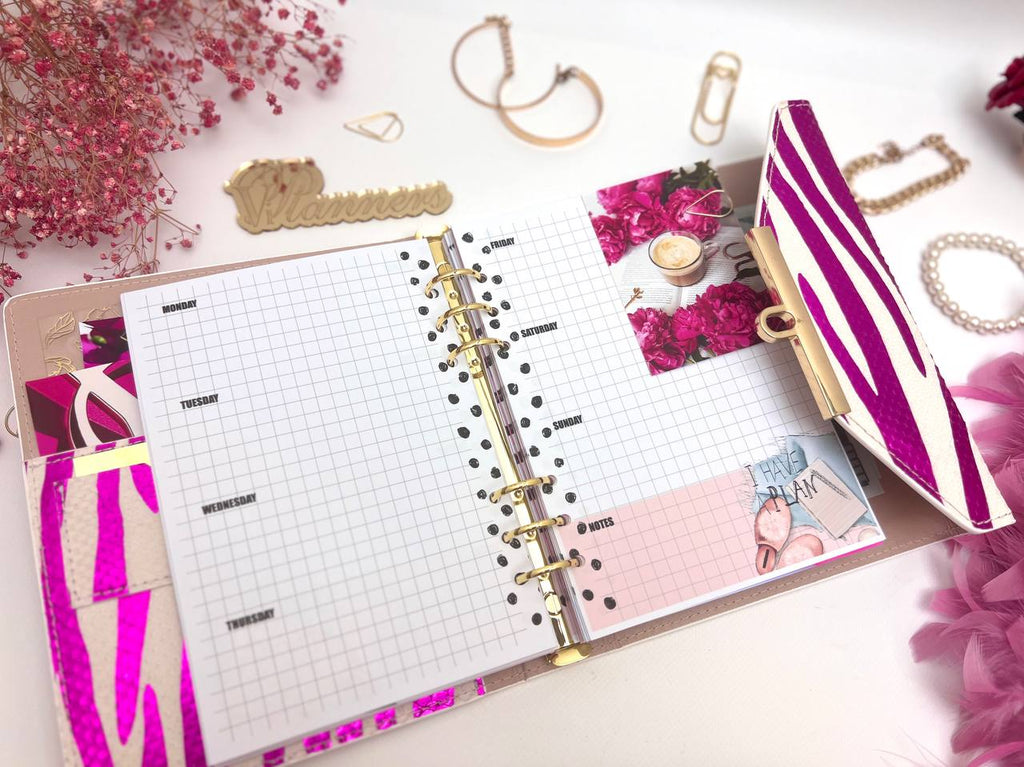 Hard leather cover A5 big binder.